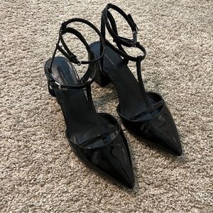 Zara Low Patent Heels